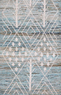 3x5 Ft Blue Moroccan Rug - Hand Knotted Area Rug