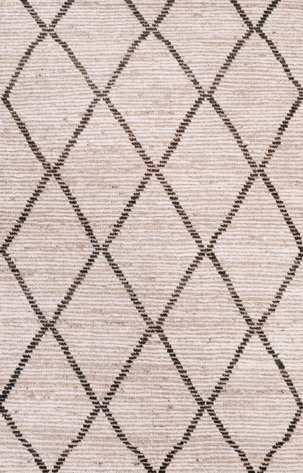3x5 Ft Beige Moroccan Rug - Hand Knotted Area Rug
