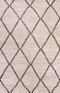 3x5 Ft Beige Moroccan Rug - Hand Knotted Area Rug