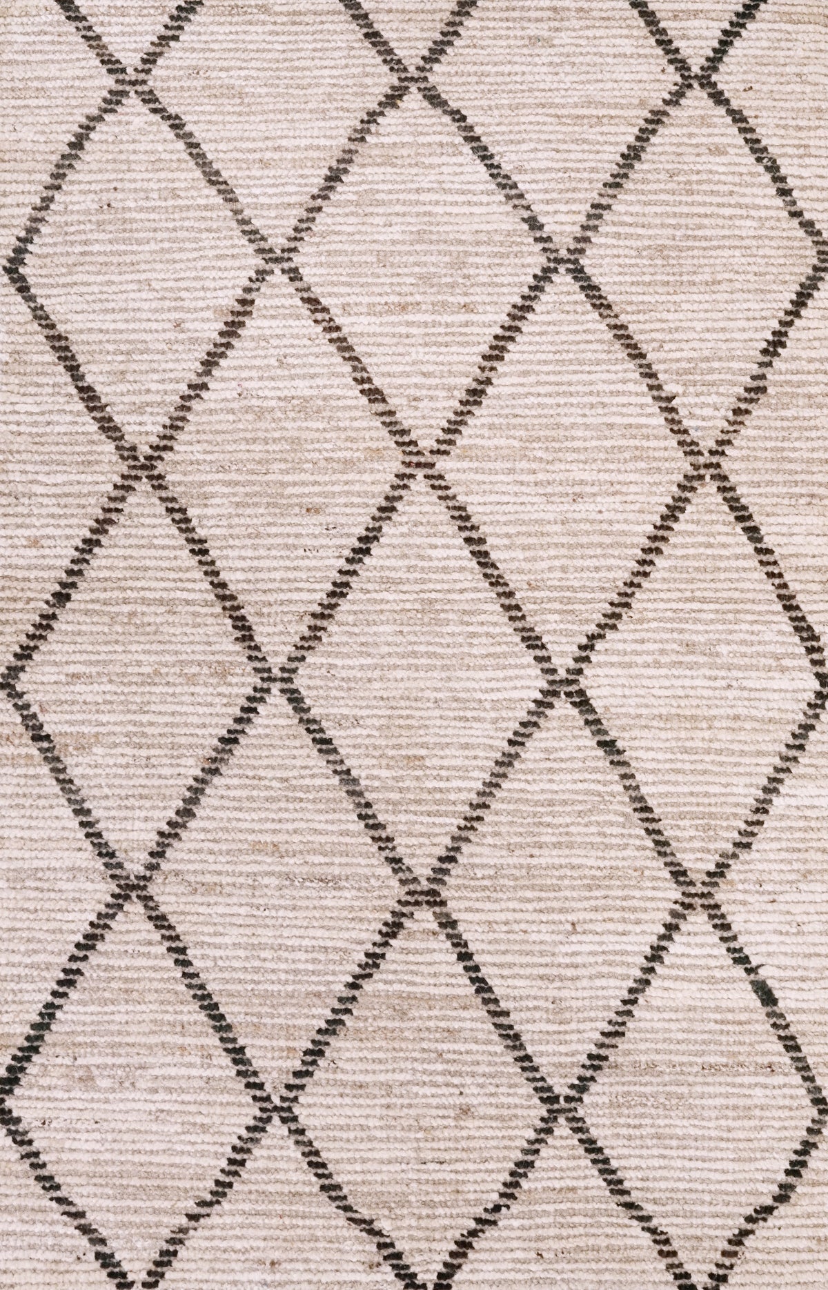 3x5 Ft Beige Moroccan Rug - Hand Knotted Area Rug