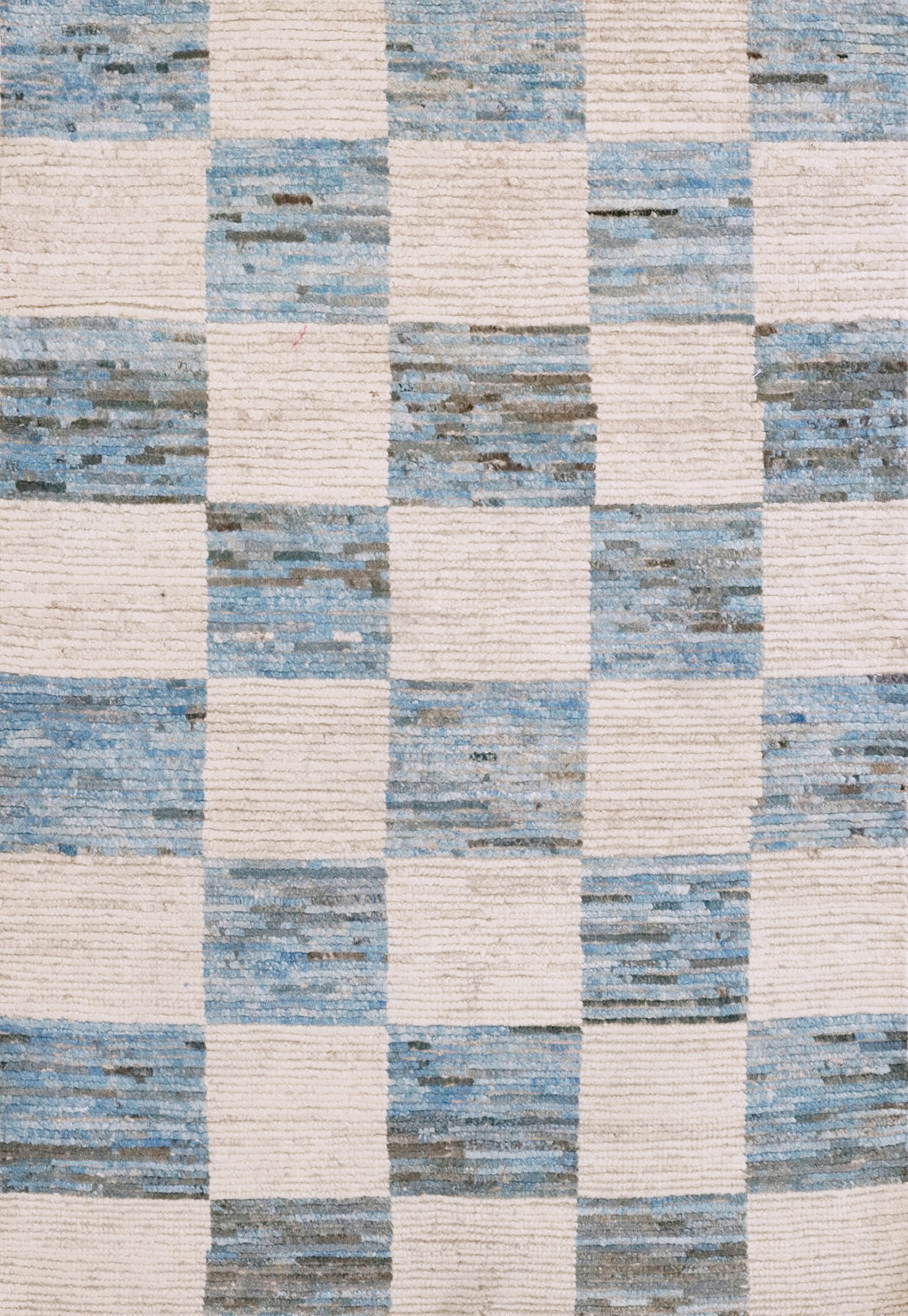 3x5 Ft White & Beige Moroccan Rug - Hand Knotted Area Rug