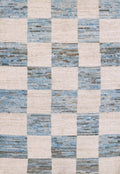 3x5 Ft White & Beige Moroccan Rug - Hand Knotted Area Rug