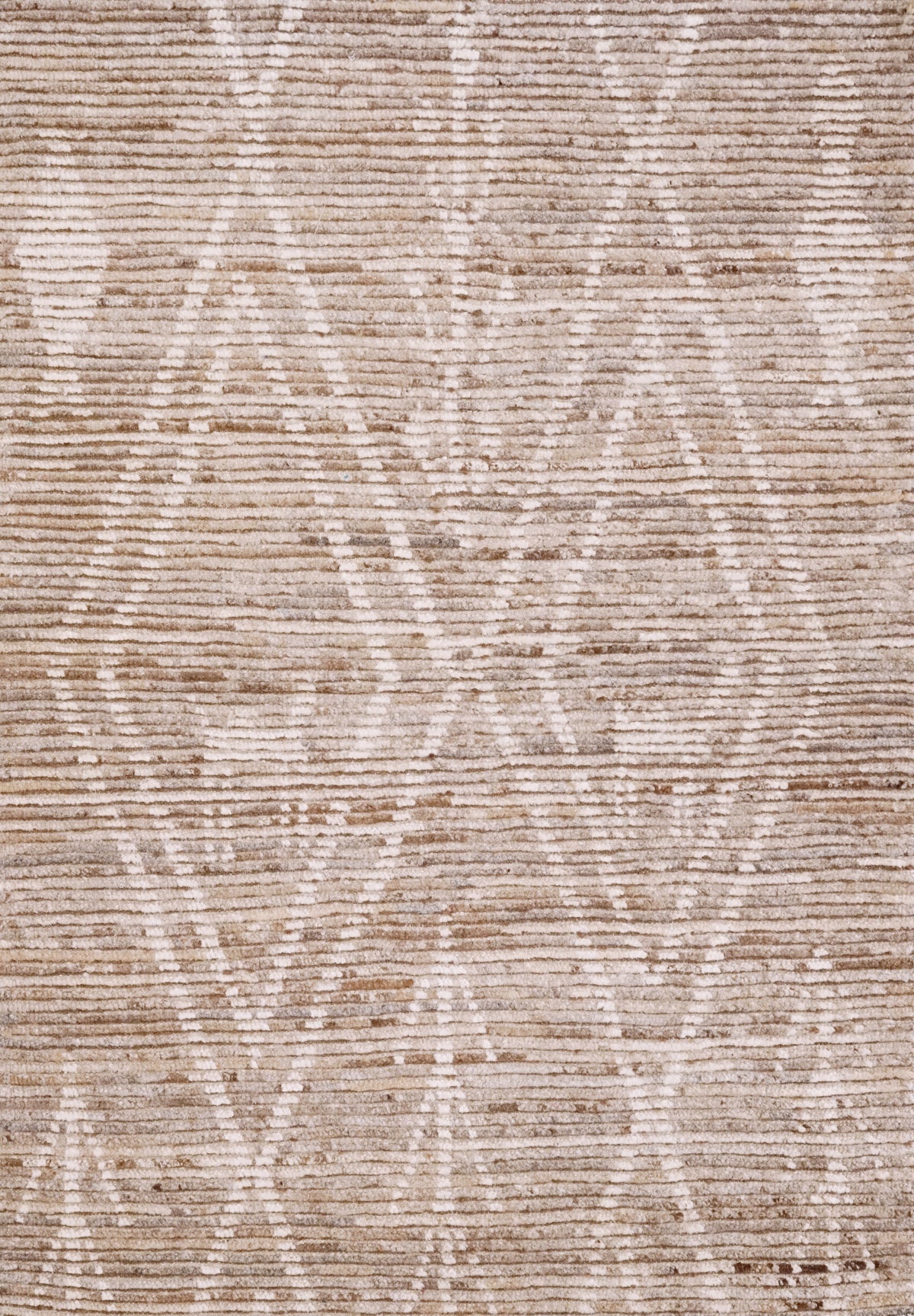 3x5 Ft Brown Moroccan Rug - Hand Knotted Area Rug