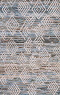 3x5 Ft Blue Moroccan Rug - Hand Knotted Area Rug