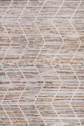 4x6 Ft Blue & Brown Moroccan Rug - Hand Knotted Wool Area Rug
