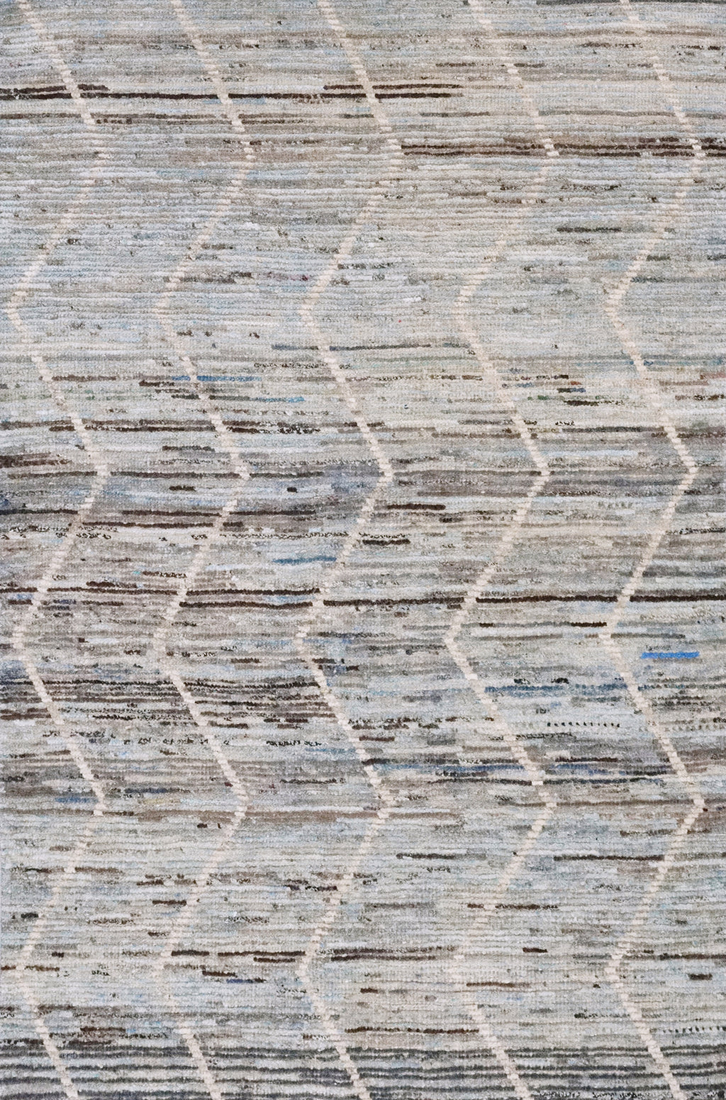 4x6 Ft Blue Moroccan Rug - Hand Knotted Wool Area Rug