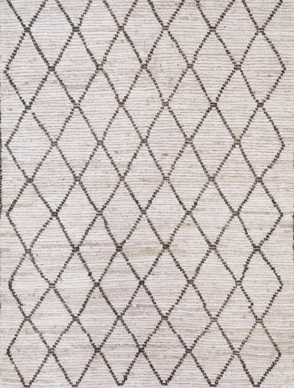 3x4 Ft Beige Moroccan Rug - Hand Knotted Area Rug