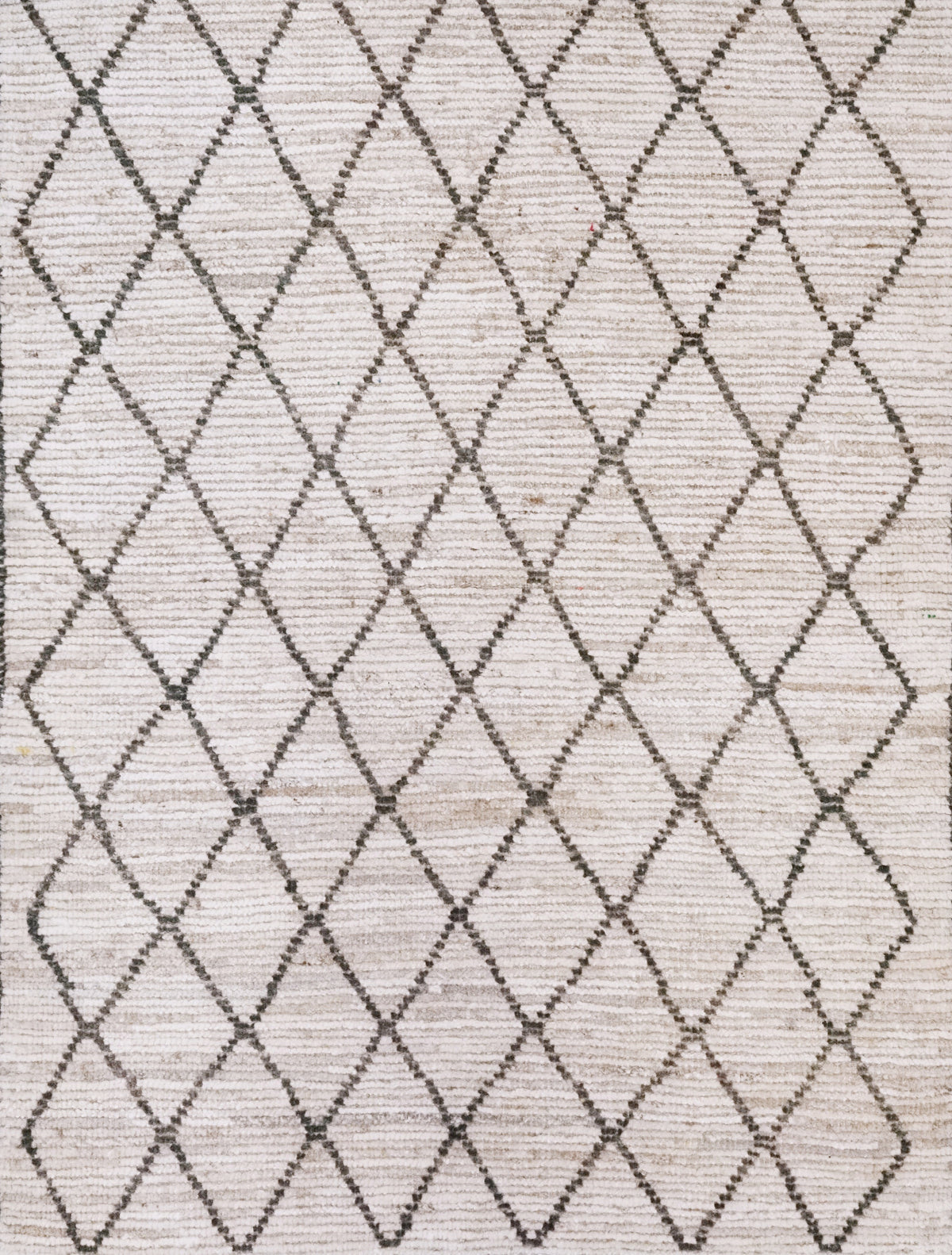 3x4 Ft Beige Moroccan Rug - Hand Knotted Area Rug