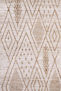 3x5 Ft Beige Moroccan Rug - Hand Knotted Area Rug