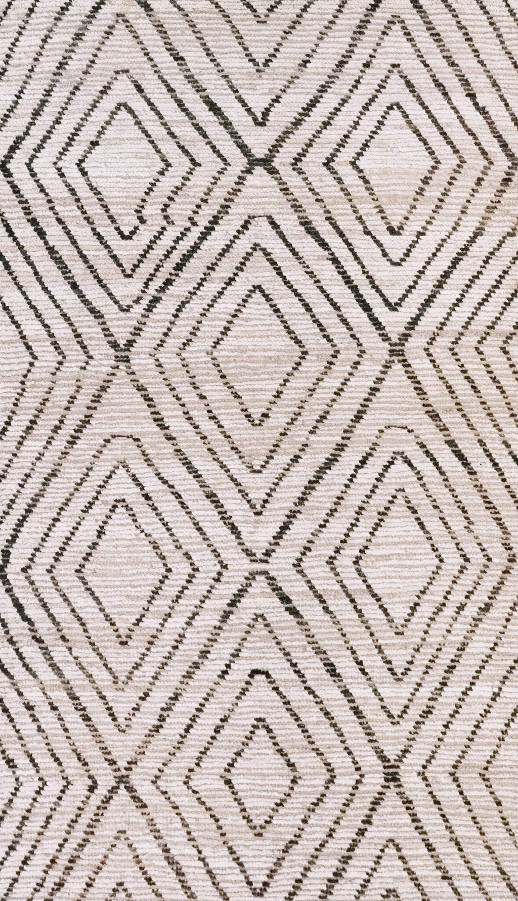 3x6 Ft Beige Moroccan Rug - Hand Knotted Area Rug