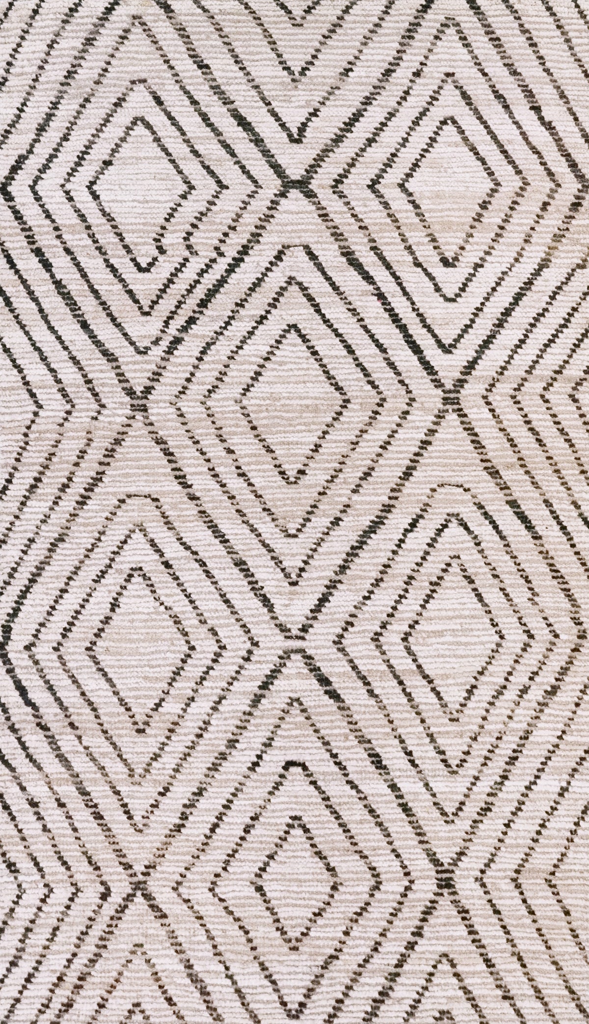 3x6 Ft Beige Moroccan Rug - Hand Knotted Area Rug