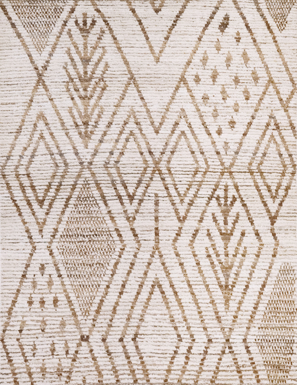 3x4 Ft Beige Moroccan Rug - Hand Knotted Area Rug
