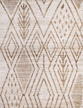 3x4 Ft Beige Moroccan Rug - Hand Knotted Area Rug