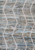 3x5 Ft Blue Moroccan Rug - Hand Knotted Area Rug