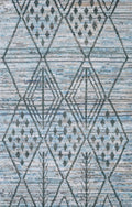 3x5 Ft Blue Moroccan Rug - Hand Knotted Area Rug
