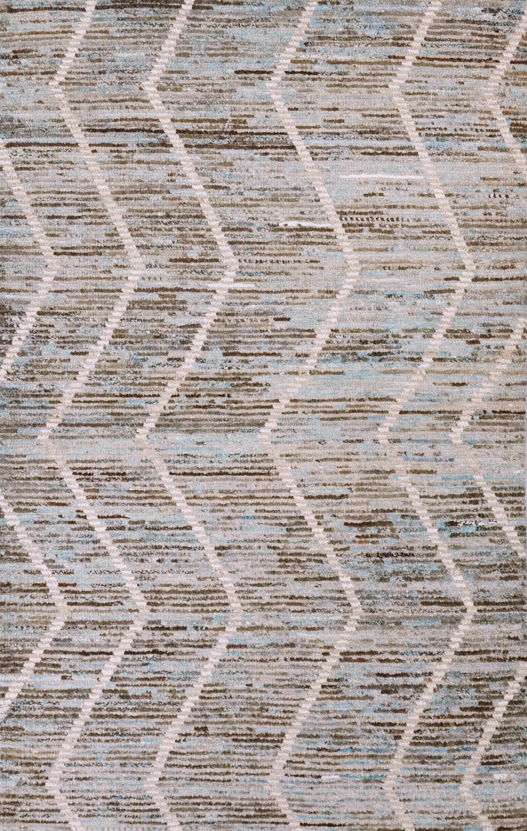 3x5 Ft Blue Moroccan Rug - Hand Knotted Area Rug