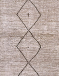 3x4 Ft Beige Moroccan Rug - Hand Knotted Area Rug