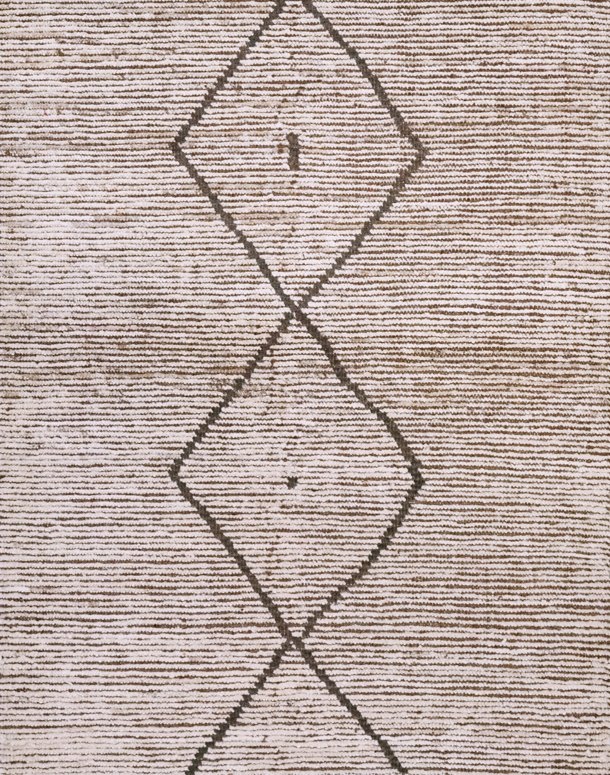 3x4 Ft Beige Moroccan Rug - Hand Knotted Area Rug