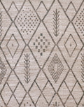4x5 Ft Beige Moroccan Rug - Hand Knotted Wool Area Rug