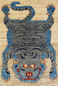 4x6 Ft Tiger Rug - Handmade Afghan Rug