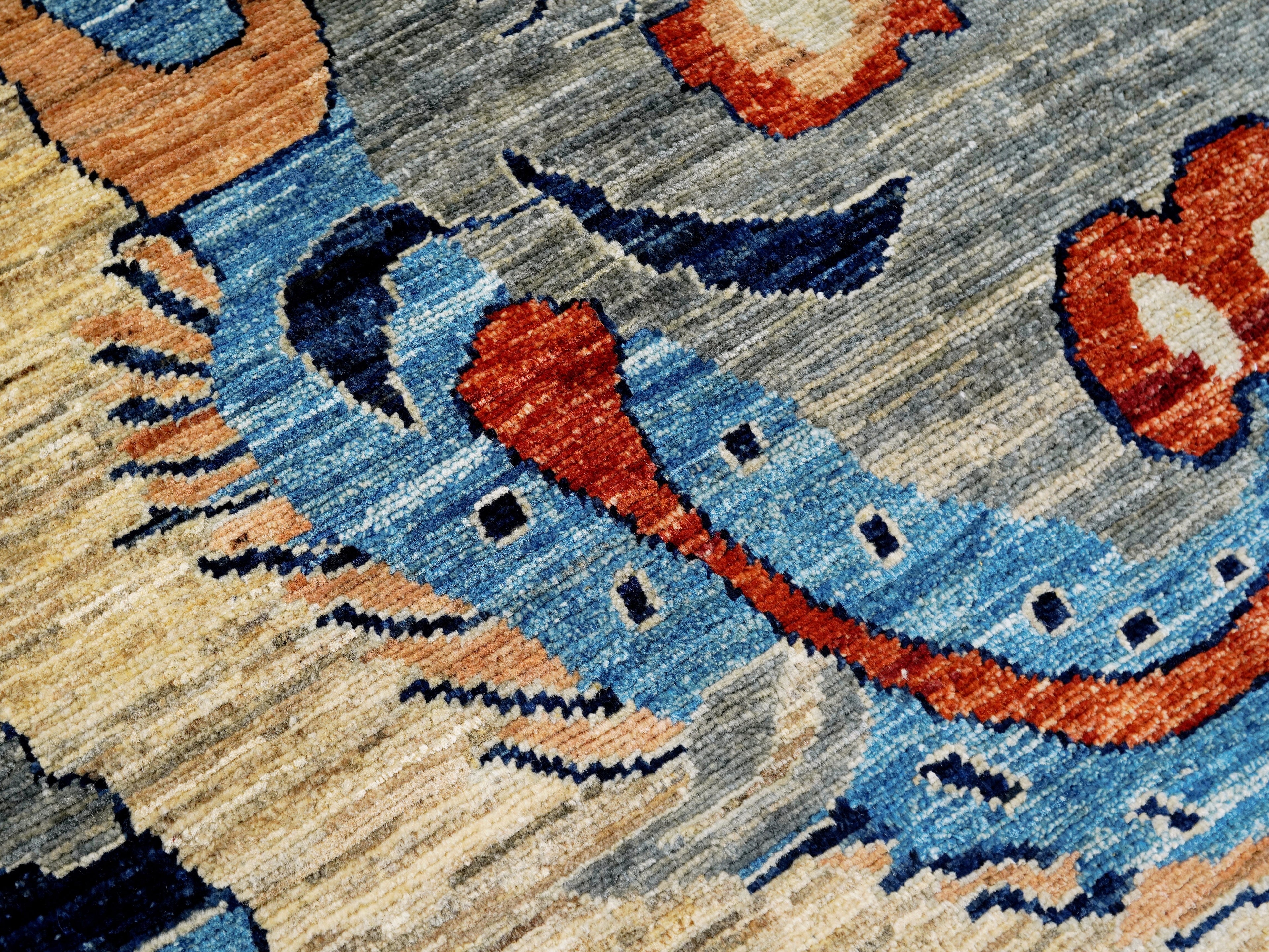 4x6 Ft Tiger Rug - Handmade Afghan Rug