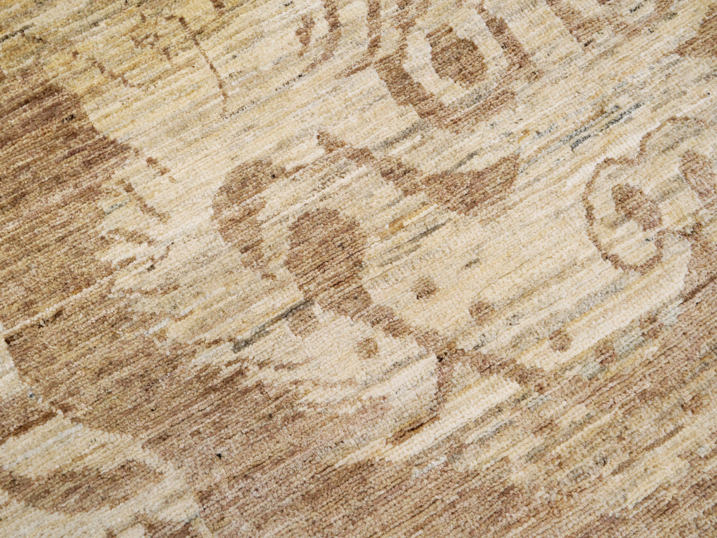 4x6 Ft Brown Tiger Rug - Handmade Afghan Rug