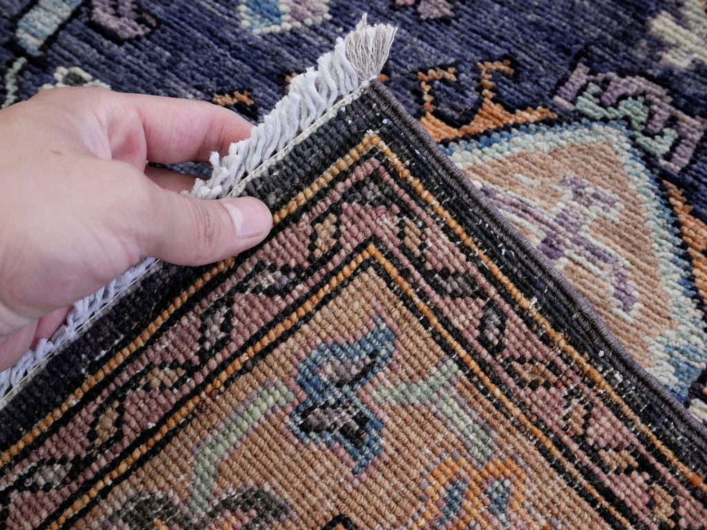 3x5 Ft Purple Afghan Oriental Rug - Hand Knotted Area Rug