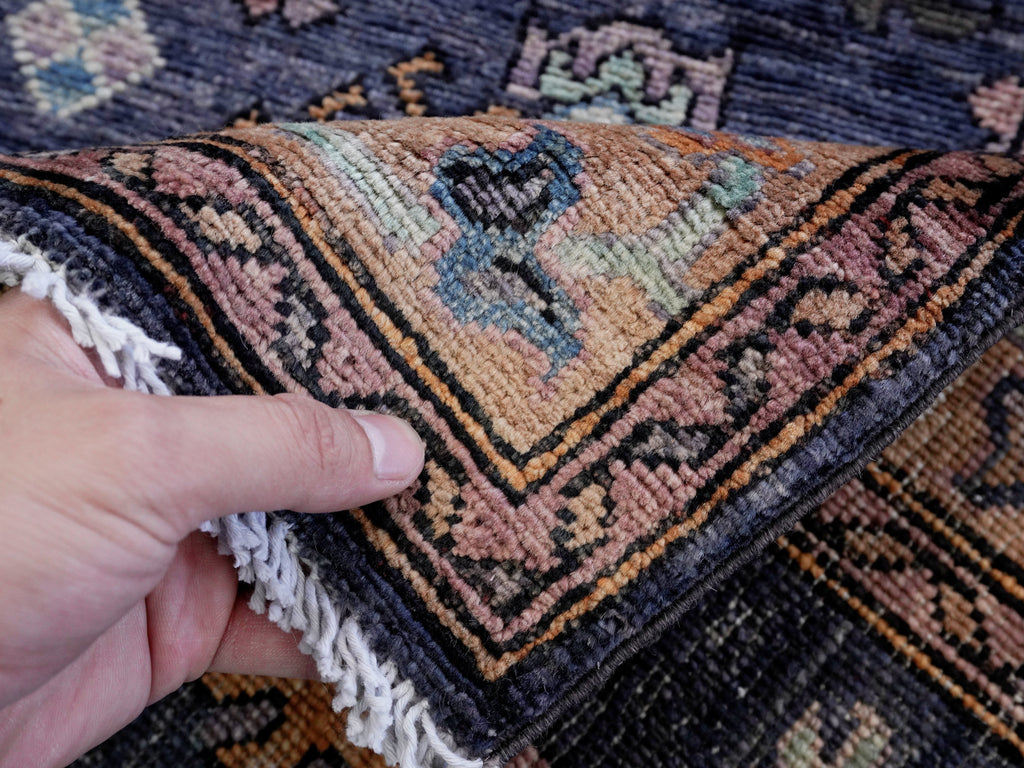 3x5 Ft Purple Afghan Oriental Rug - Hand Knotted Area Rug