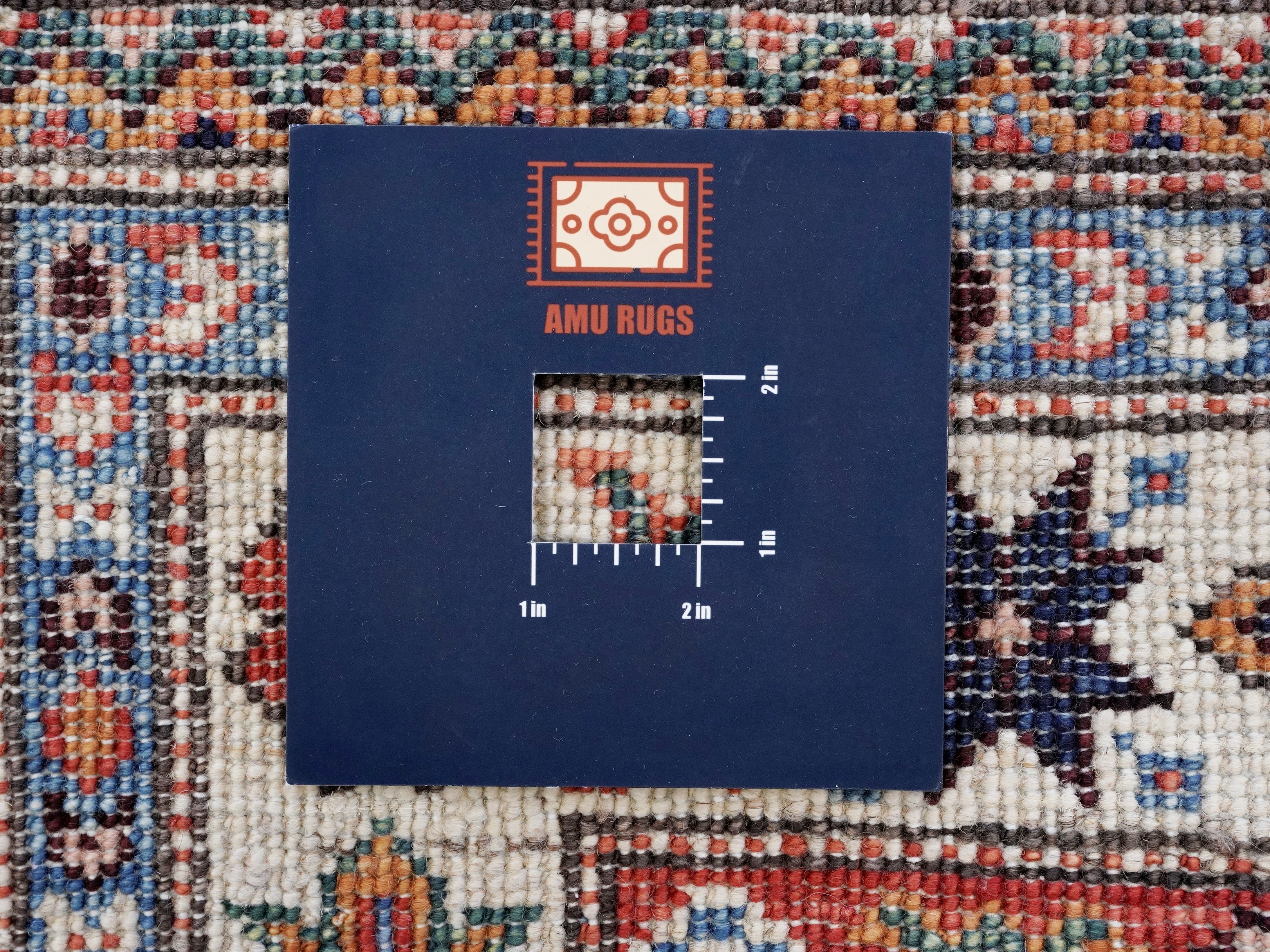 10 Ft Blue Kazak Runner Rug - Hand Knotted Hallway Rug