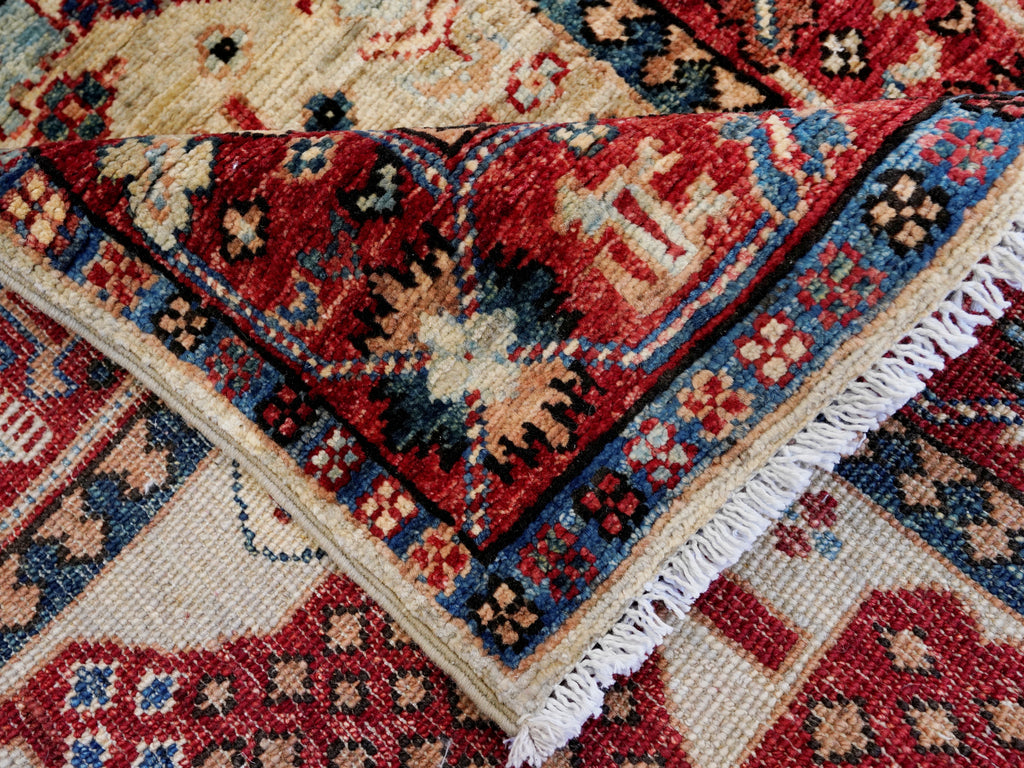 10 Ft Silver Oriental Runner Rug - Afghan Hand Knotted Rug