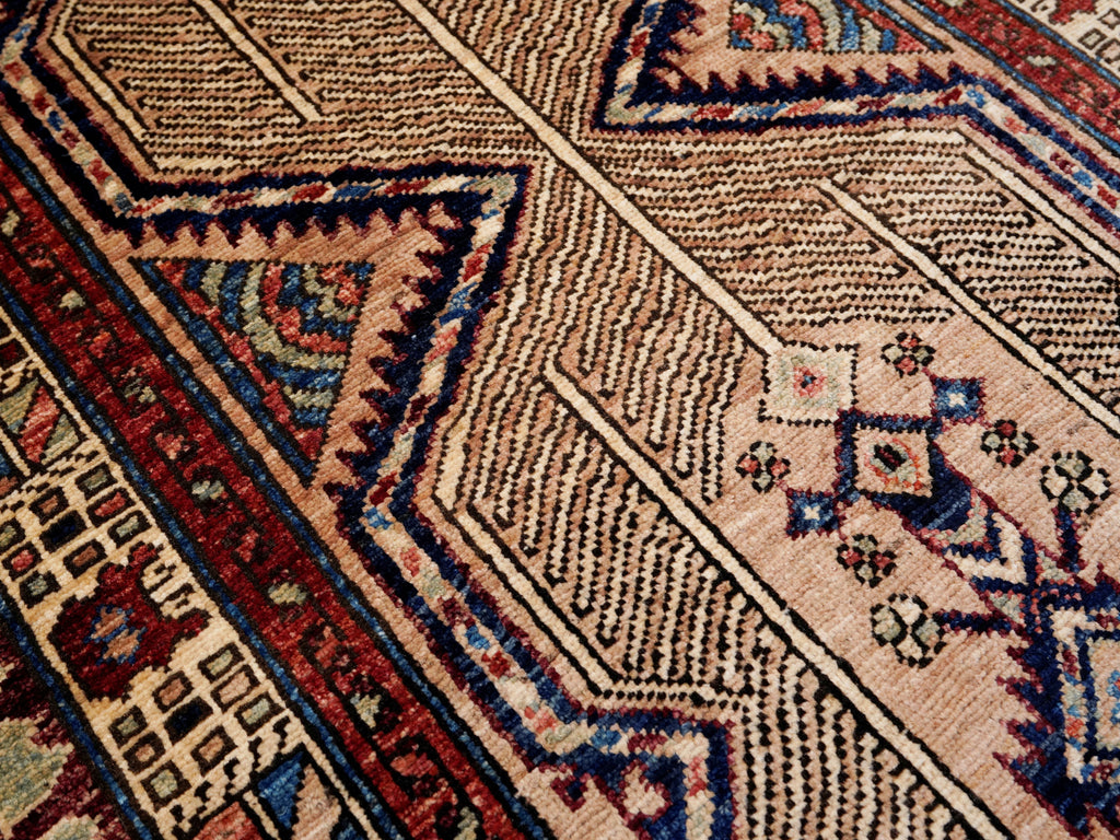 10 Ft Orange Oriental Runner Rug - Hand Knotted Afghan Rug