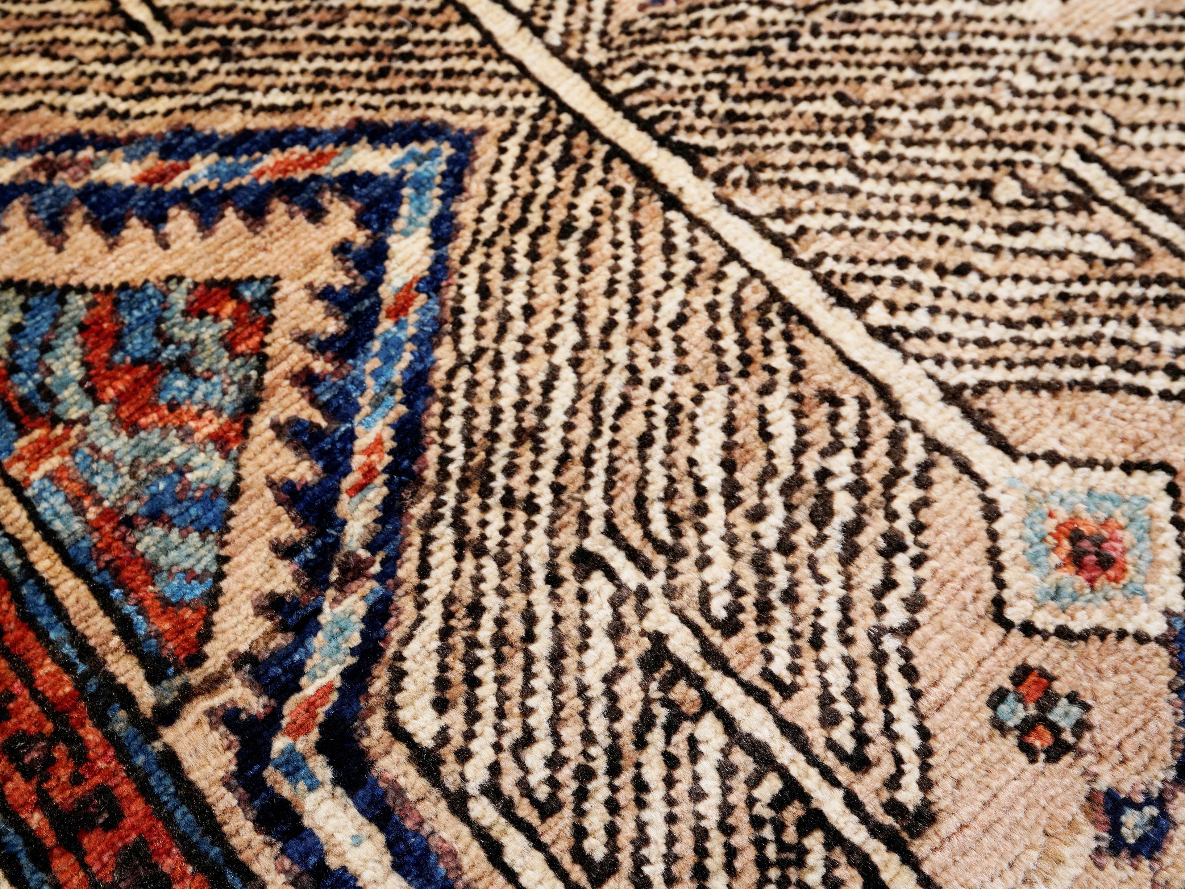 10 Ft Peach Orange Oriental Runner Rug - Hand Knotted Afghan Rug