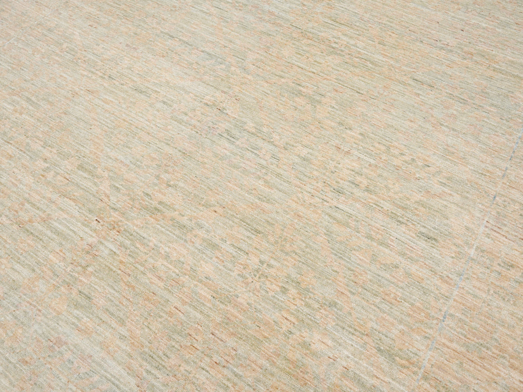 6x9 Green & Beige Gabbeh Rug – Hand Knotted Area Rug