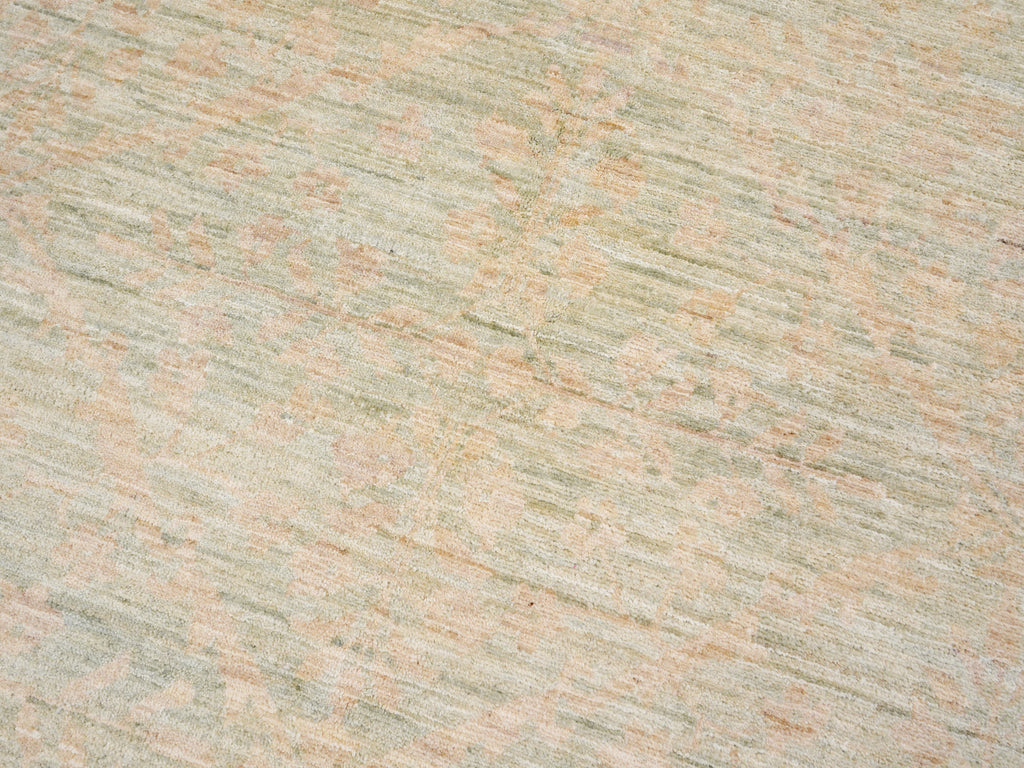 6x9 Green & Beige Gabbeh Rug – Hand Knotted Area Rug