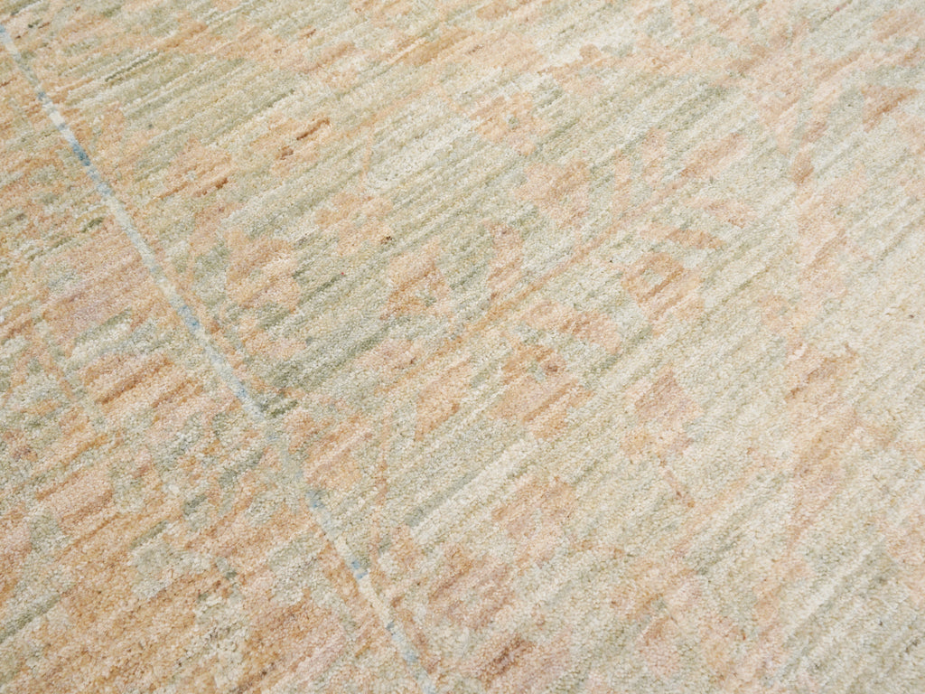 6x9 Green & Beige Gabbeh Rug – Hand Knotted Area Rug