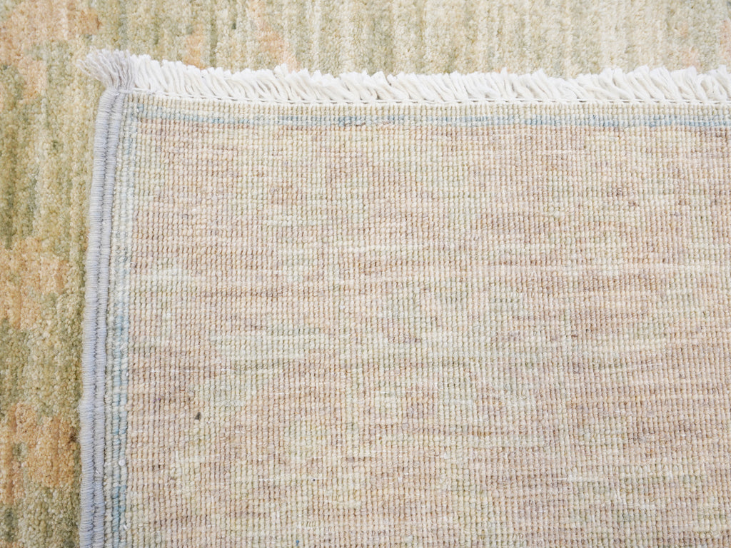 6x9 Green & Beige Gabbeh Rug – Hand Knotted Area Rug