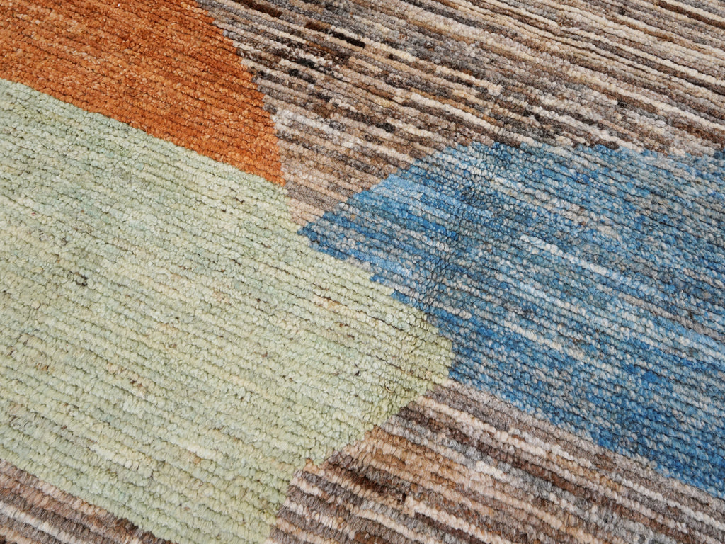 8x10 Ft Abstract Moroccan Rug - Hand Knotted Area Rug