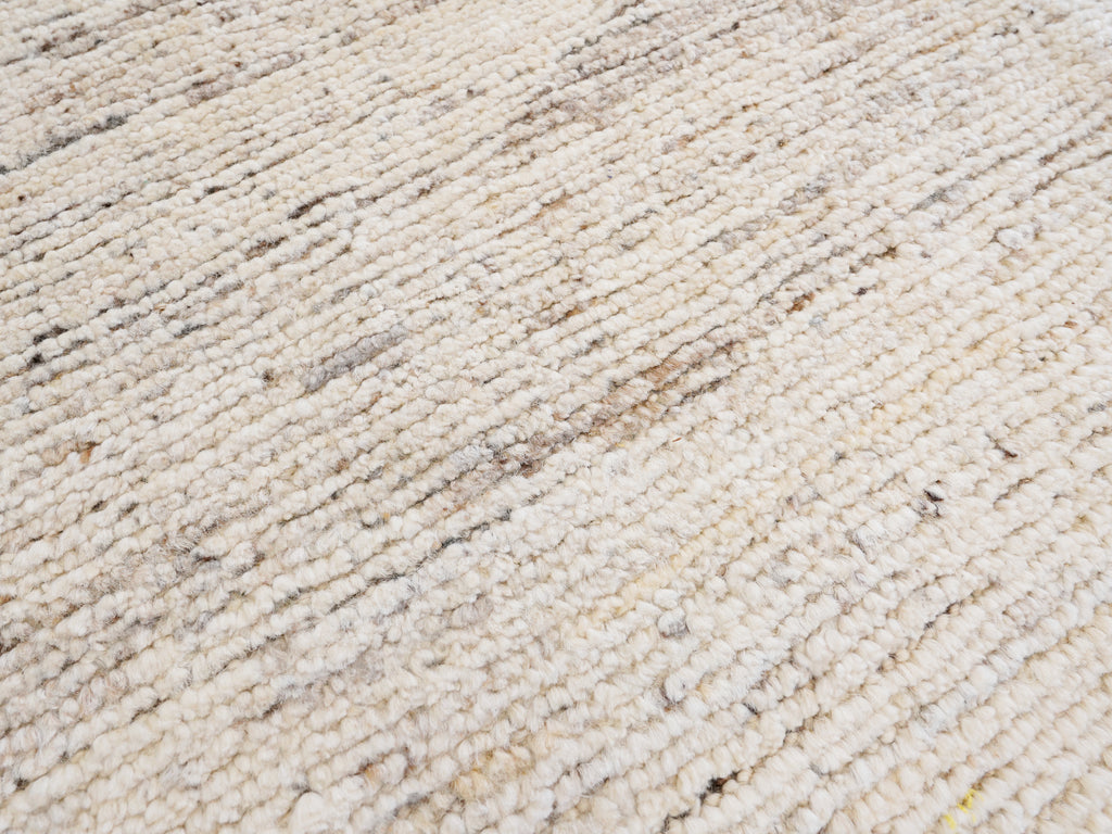 8x10 Ft Beige Moroccan Rug - Hand Knotted Area Rug