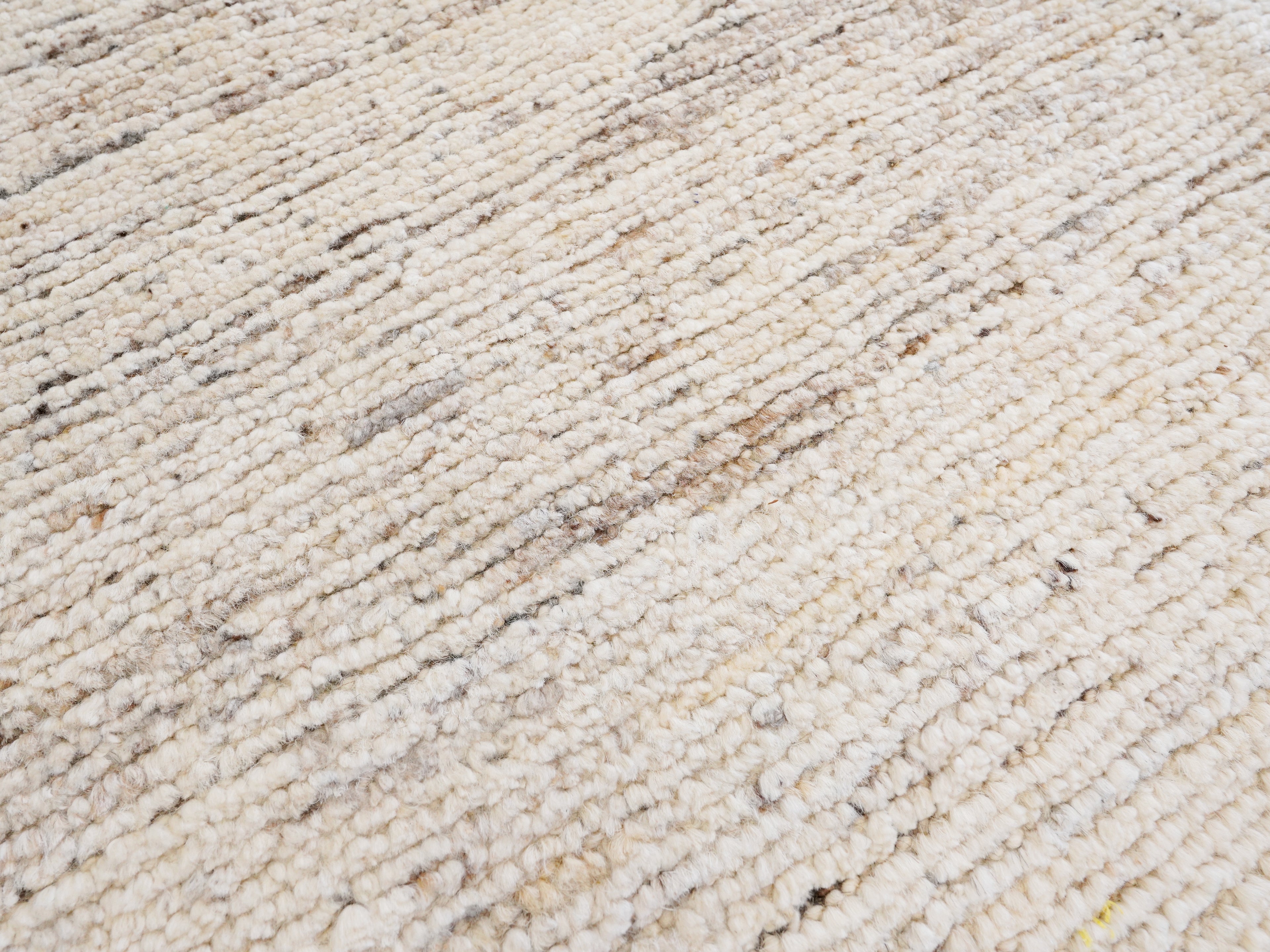 8x10 Ft Beige Moroccan Rug - Hand Knotted Area Rug