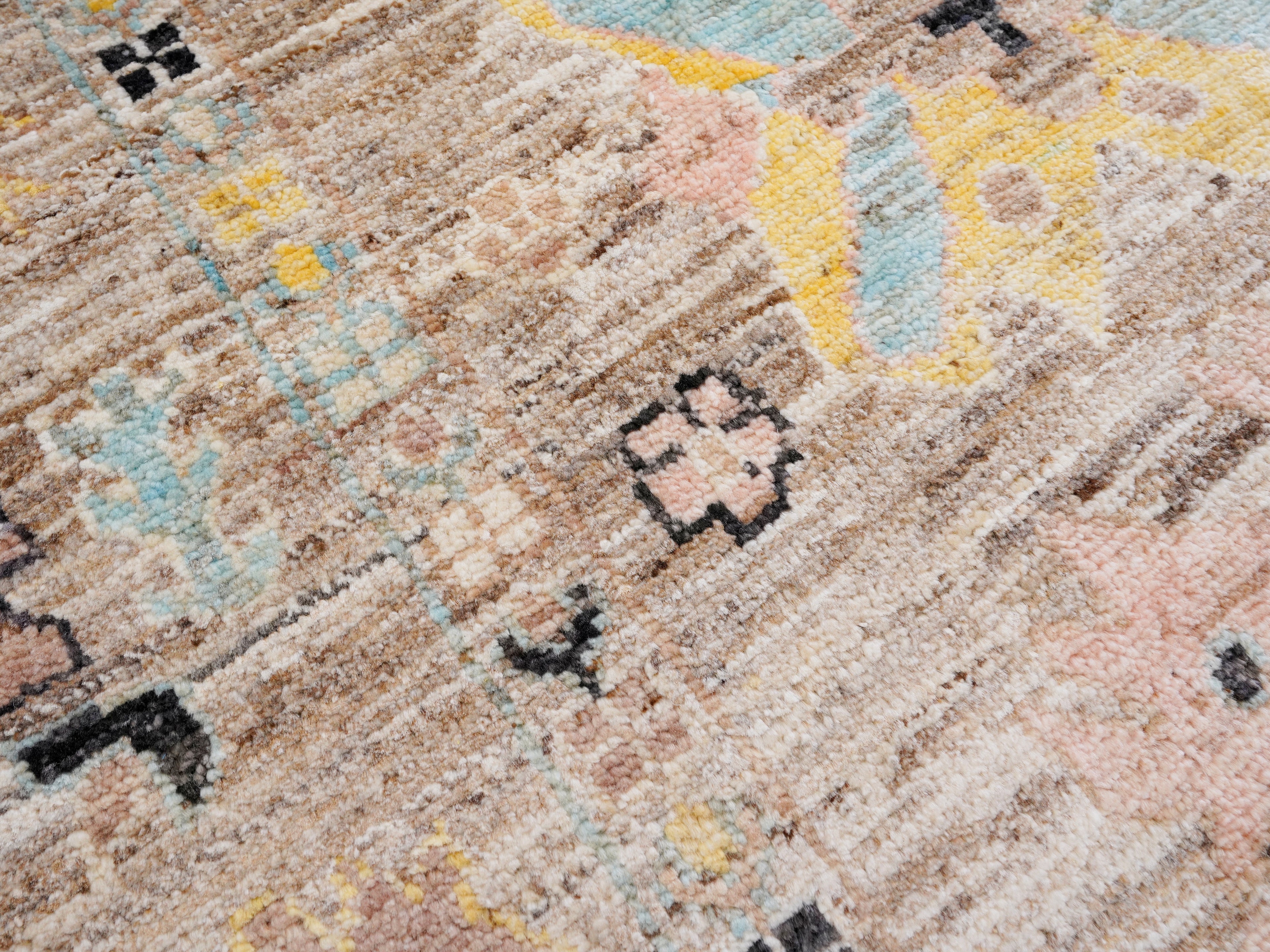 8x10 Ft Brown Oushak Rug - Hand Knotted Afghan Rug