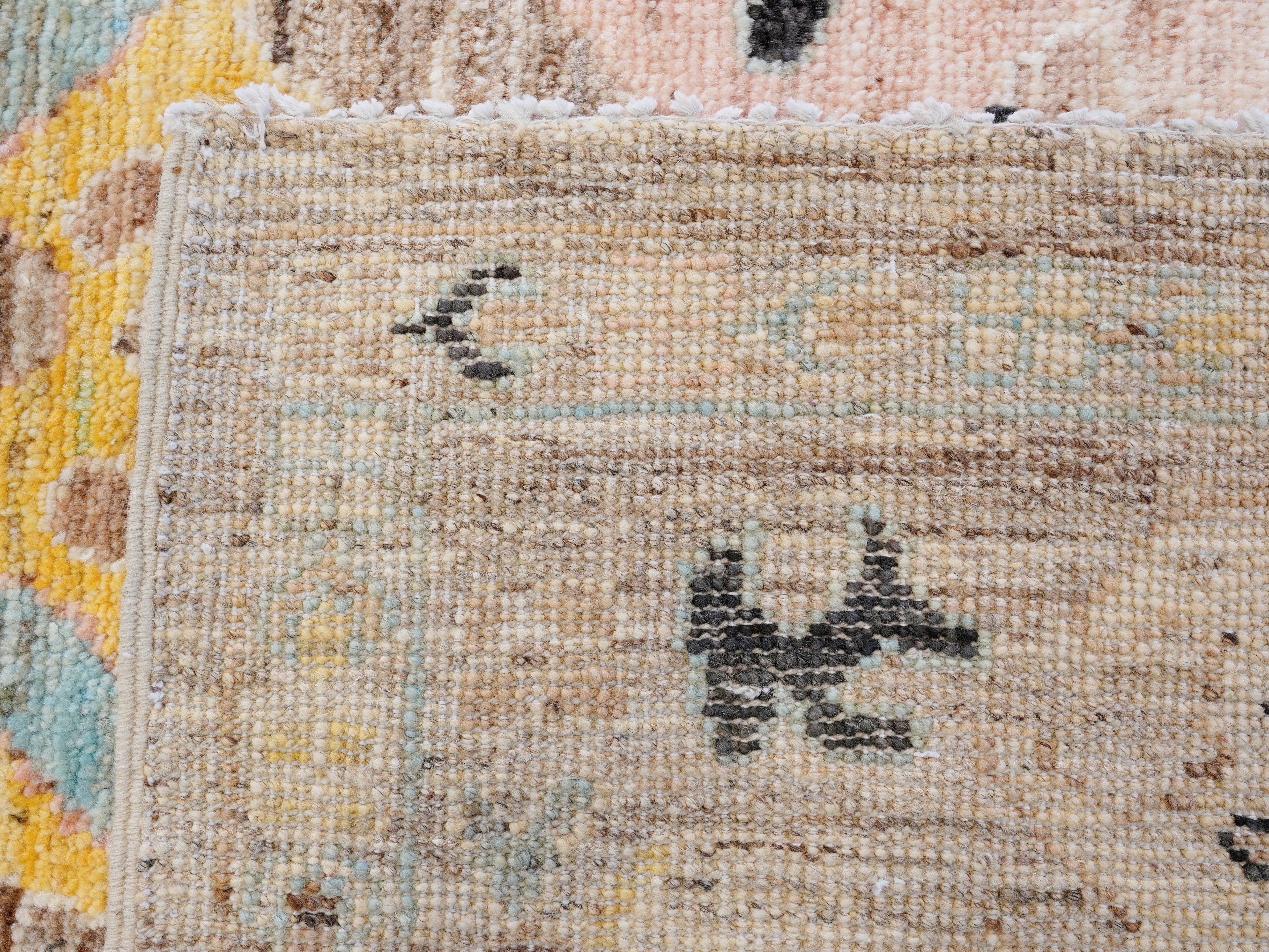 8x10 Ft Brown Oushak Rug - Hand Knotted Afghan Rug