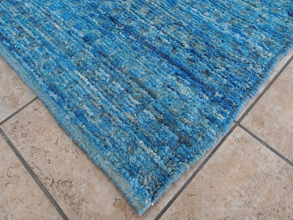 11x14 Ft Blue Moroccan Rug - Contemporary Area Rug