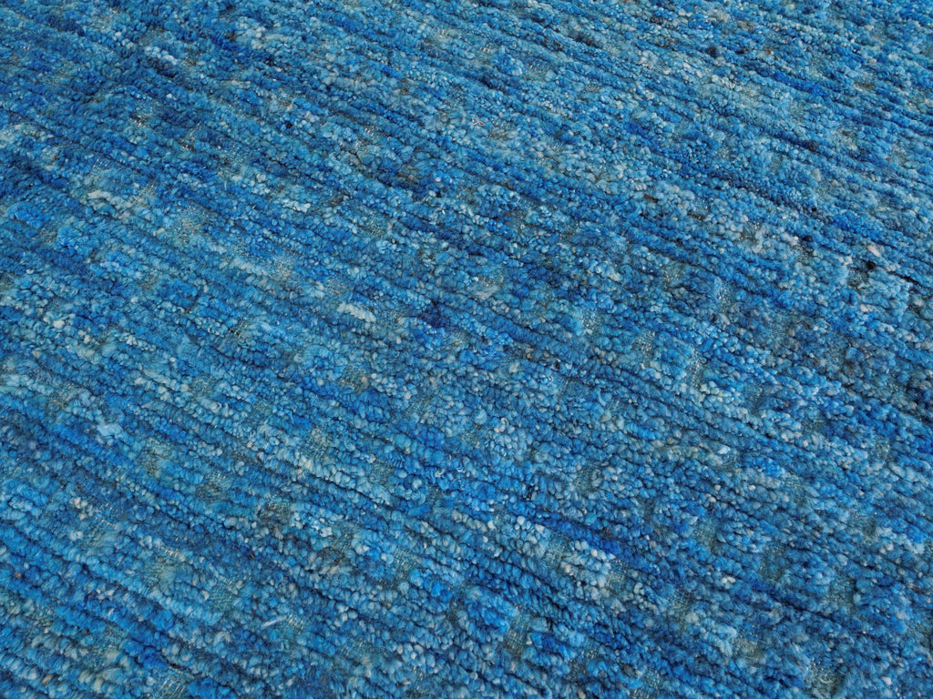 11x14 Ft Blue Moroccan Rug - Contemporary Area Rug