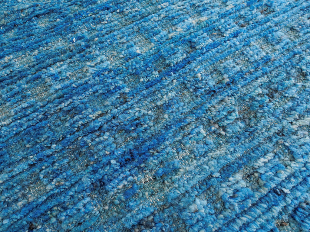 11x14 Ft Blue Moroccan Rug - Contemporary Area Rug
