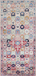 2x5 Ft Pastel Afghan Oriental Rug - Hand Knotted Small Runner