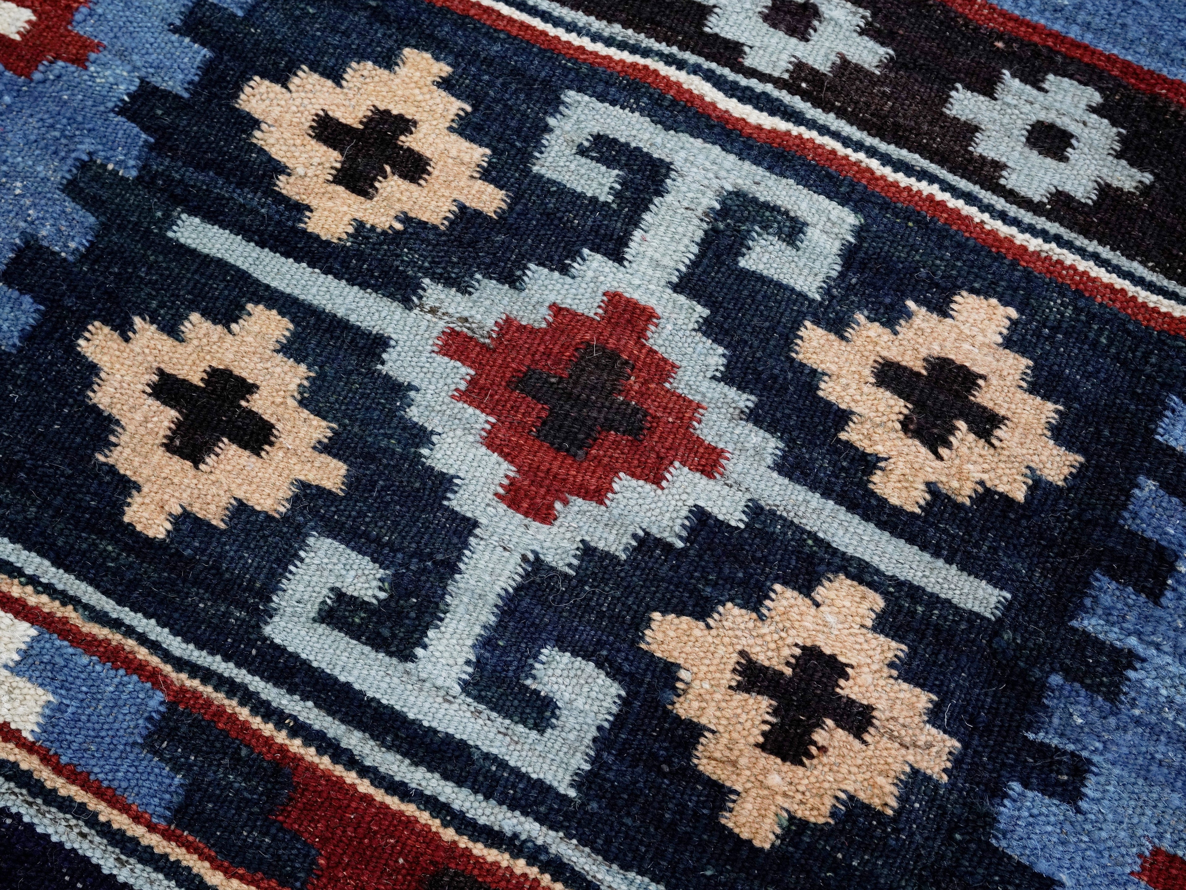 3x5 Ft Red Killim Rug - Hand Knotted Afghan Flatweave Rug