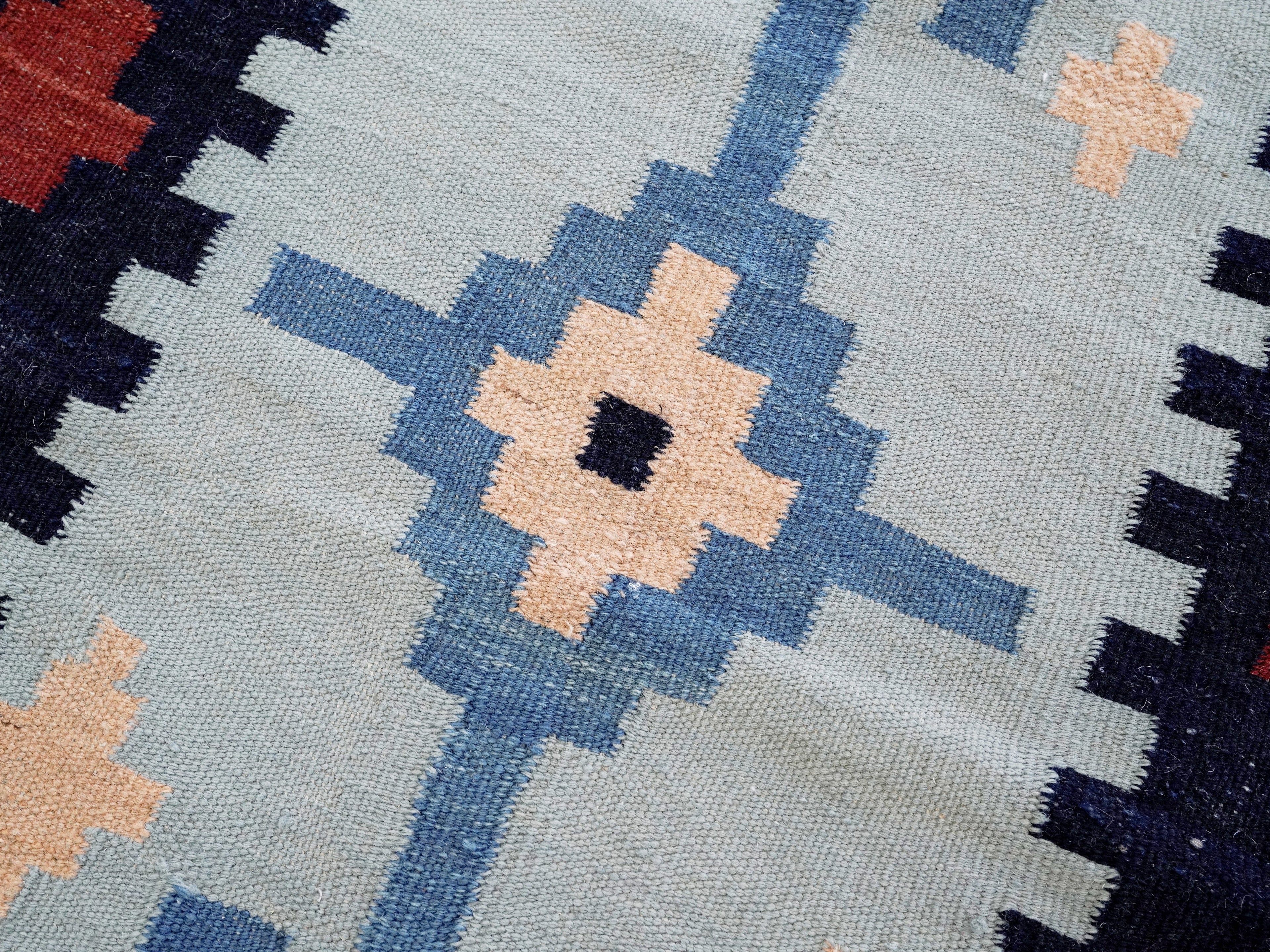 3x5 Ft Red Killim Rug - Hand Knotted Afghan Flatweave Rug