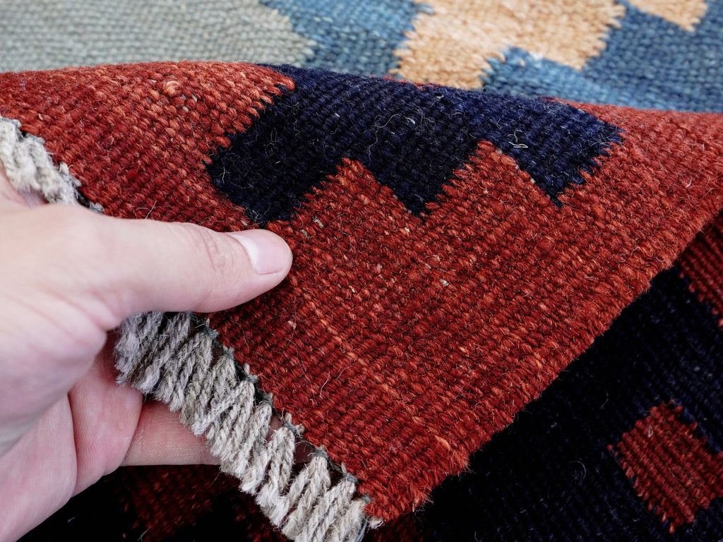 3x5 Ft Red Killim Rug - Hand Knotted Afghan Flatweave Rug