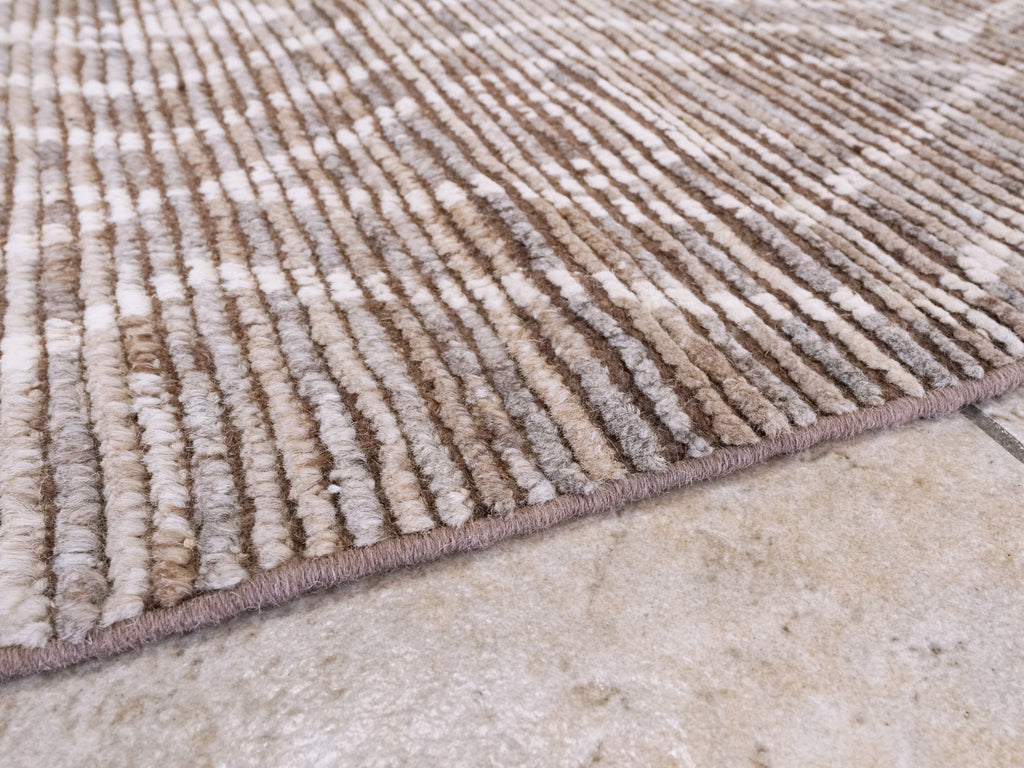 9 Ft Brown Moroccan Runner Rug - Afghan Handmade Hallway Rug