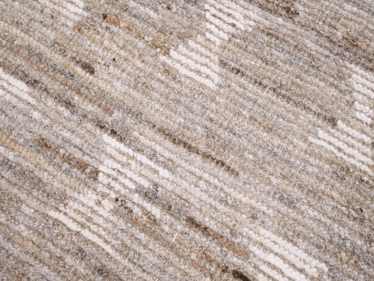 3x5 Ft Brown Moroccan Rug - Hand Knotted Area Rug